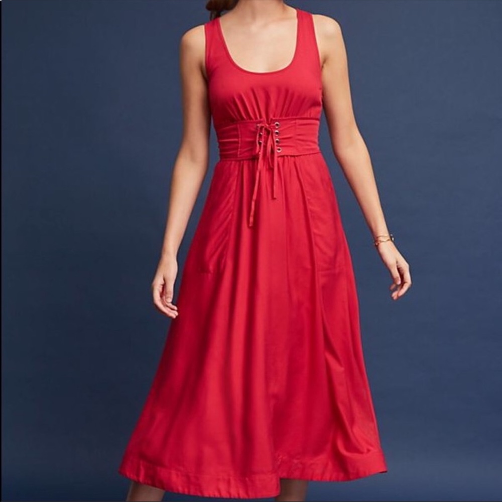 ☣️SALE! Plenty by Tracy Reese | Corset Midi Dress